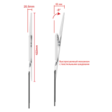 TM1506W белый - Кронштейн на стену для телевизора, диагональ 32-55 дюймов наклонный, быстросъемный, крепление с наклоном настенное, быстросъемное