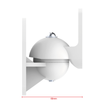SMP1604W белый - крепление потолочное, настенное, поворотно наклонное для акустических колонок на стену