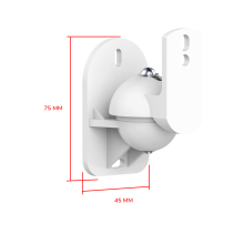 SMP1604W белый - крепление потолочное, настенное, поворотно наклонное для акустических колонок на стену