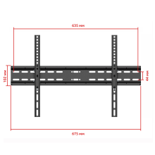 TM4702B черный - кронштейн на стену для телевизора с наклоном, диагональ 37-70 дюймов, универсальный, крепление наклонное, настенное