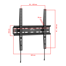 FN4401 черный - кронштейн на стену для телевизора фиксированный, быстросъемный, диагональ 32-55 дюймов