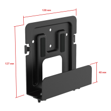 DM3246B черный - полка-крепление-держатель для роутера, приставки, ресивера раздвижная на стену, Wi-Fi подставка настенная