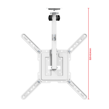 LCD3440CBW белый - кронштейн потолочный, подполочный, наклонно поворотный, телескопический, складной, быстросъемный для телевизора или монитора, диагональ от 17 до 55 дюймов