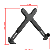 DMN05B черный - универсальное, телескопическое, крепление-полка VESA для ноутбука или планшета