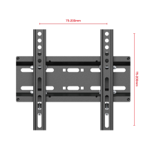 TM1202B черный - кронштейн для телевизора или монитора, крепление на стену с наклоном, диагональ 23-43 дюйма настенное, универсальное, наклонное