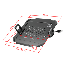 DMN09USB черный - полка-крепление VESA для ноутбука или планшета раздвижная, на кронштейн, диагональ 12-17 дюймов, с охлаждением и подсветкой RGB