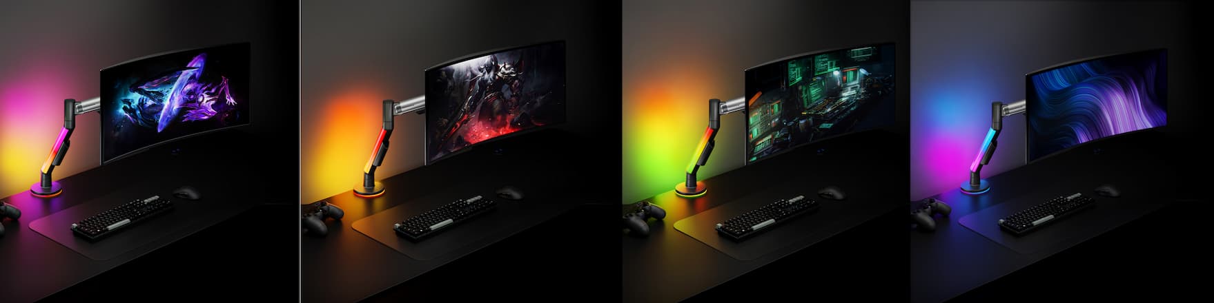 FMGT1126RGBGL станет хорошим решением для домашнего игрового места, офиса, студии, компьютерного клуба или рабочего пространства специалиста, который проводит много времени за монитором.<.